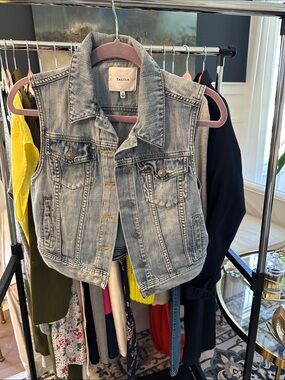 Talula Light Blue Denim Jacket Vest